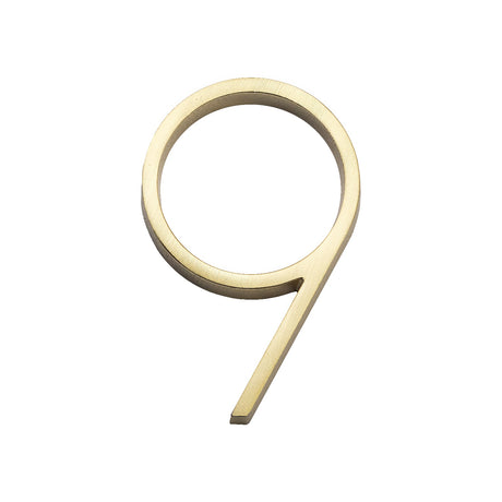 Sure-Loc HNF5-9 SB satin brass house number