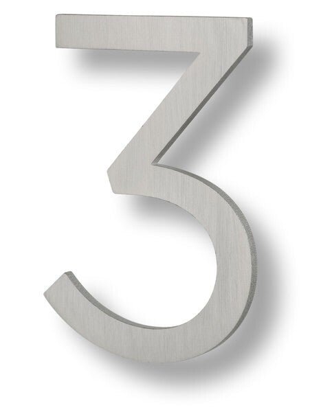 Sure-Loc HNF6-3 BA brushed aluminum house number