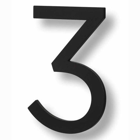 Sure-Loc HNF6-3 FBL flat black house number