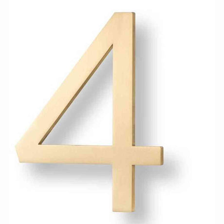 Sure-Loc HNF6-4 SB satin brass house number