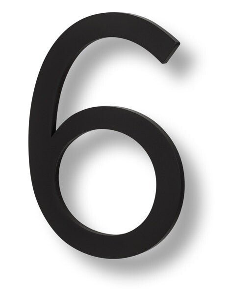 Sure-Loc HNF6-6 FBL flat black house number