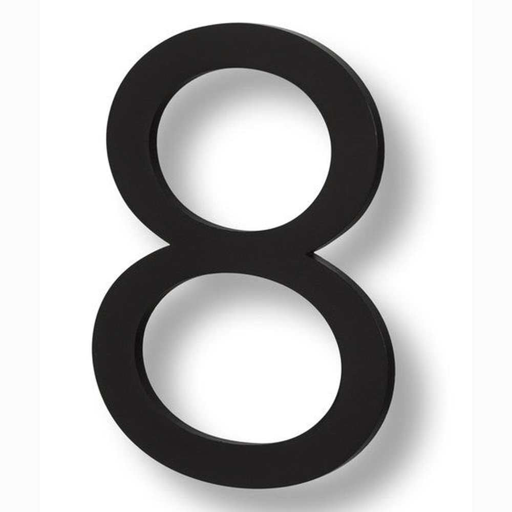Sure-Loc HNF6-8 FBL flat black house number