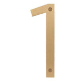 Sure-Loc HNSS6-1 SB satin brass house number