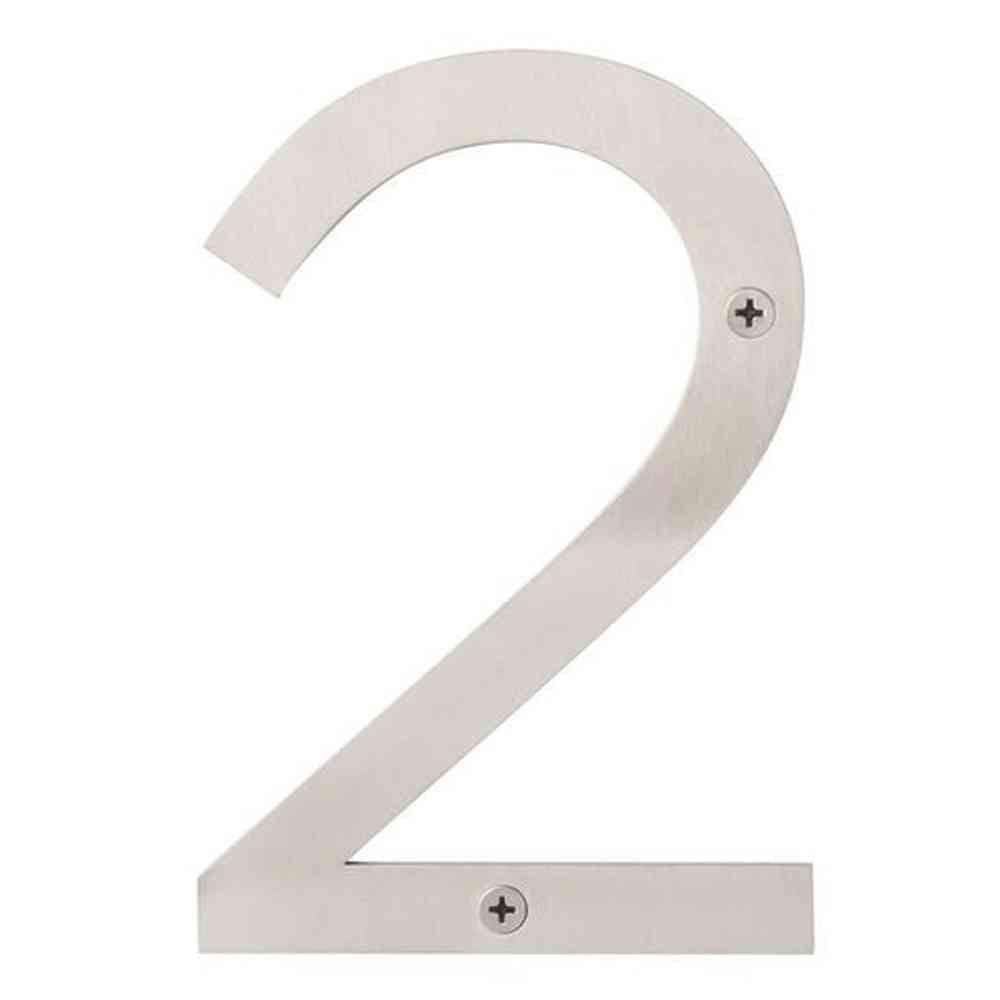 Sure-Loc HNSS6-2 SS satin stainless house number