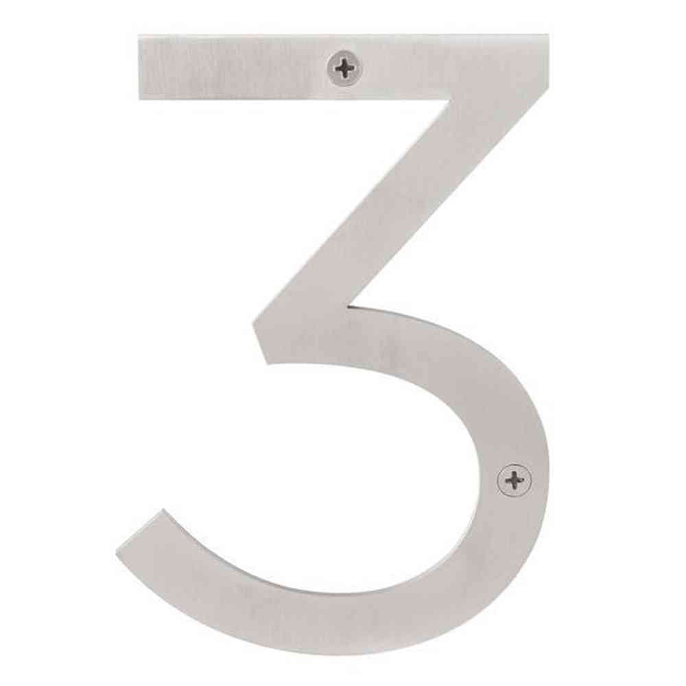 Sure-Loc HNSS6-3 SS satin stainless house number