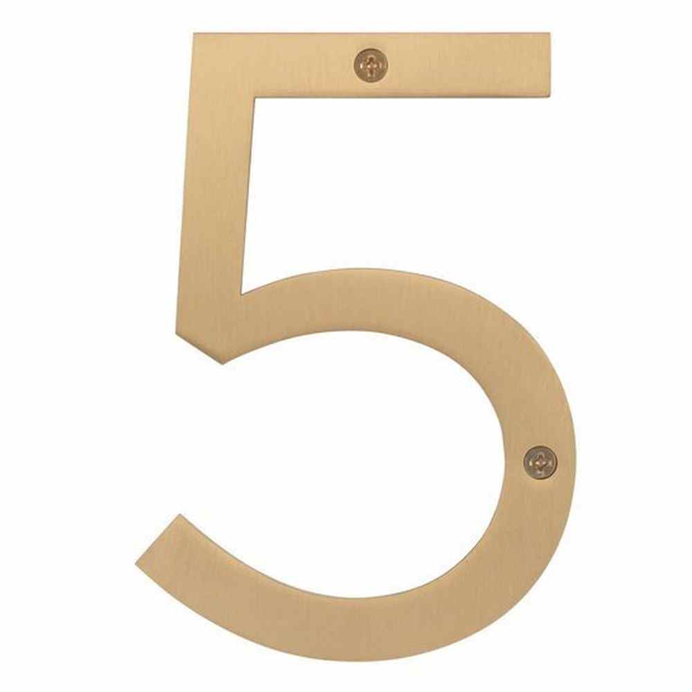 Sure-Loc HNSS6-5 SB satin brass house number
