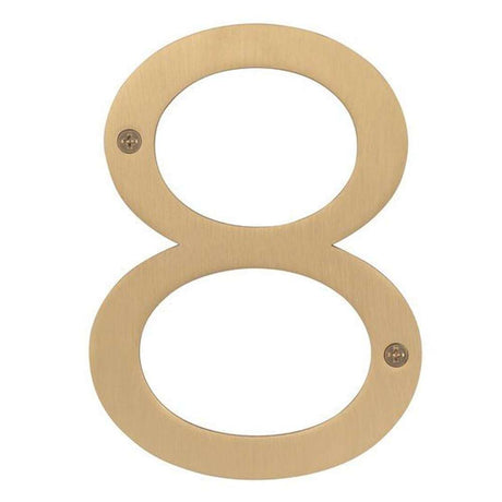 Sure-Loc HNSS6-8 SB satin brass house number