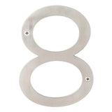 Sure-Loc HNSS6-8 SS satin stainless house number