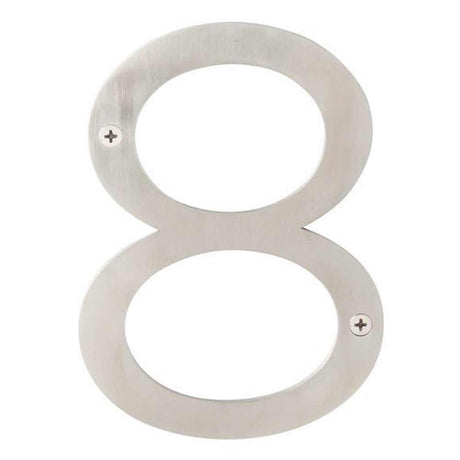 Sure-Loc HNSS6-8 SS satin stainless house number