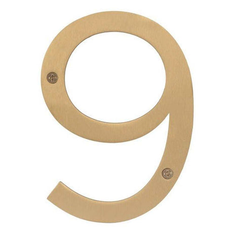 Sure-Loc HNSS6-9 SB satin brass house number