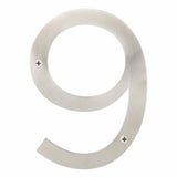 Sure-Loc HNSS6-9 SS satin stainless house number