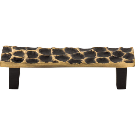 Top Knobs TK304BA Cobblestone 3 3/4" Center to Center Bar Pull Brass Antique