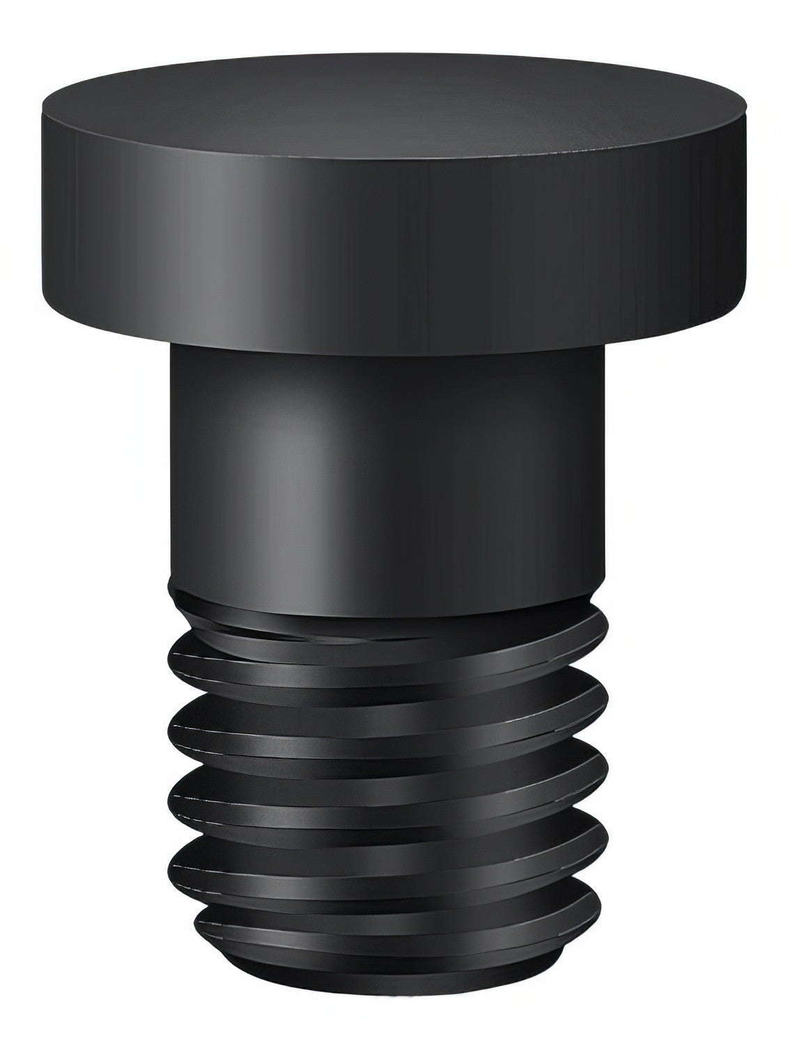 Deltana HPSS70U19 flat black button tip for hinge