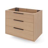 Jeffrey Alexander Gardner 31" Natural Oak Single Sink Bathroom Vanity with White Resin Top - Single-Hole Faucet Top - VKGAR30NORE product image 3