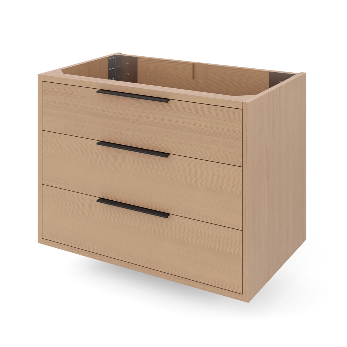 Jeffrey Alexander Gardner 31" Natural Oak Single Sink Bathroom Vanity with White Resin Top - Single-Hole Faucet Top - VKGAR30NOPRE product image 3