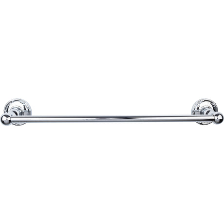 Top Knobs ED6PCE TOP BATH (R) Edwardian Bath Single 20 1/2" Wall Mounted Towel Bar Polished Chrome