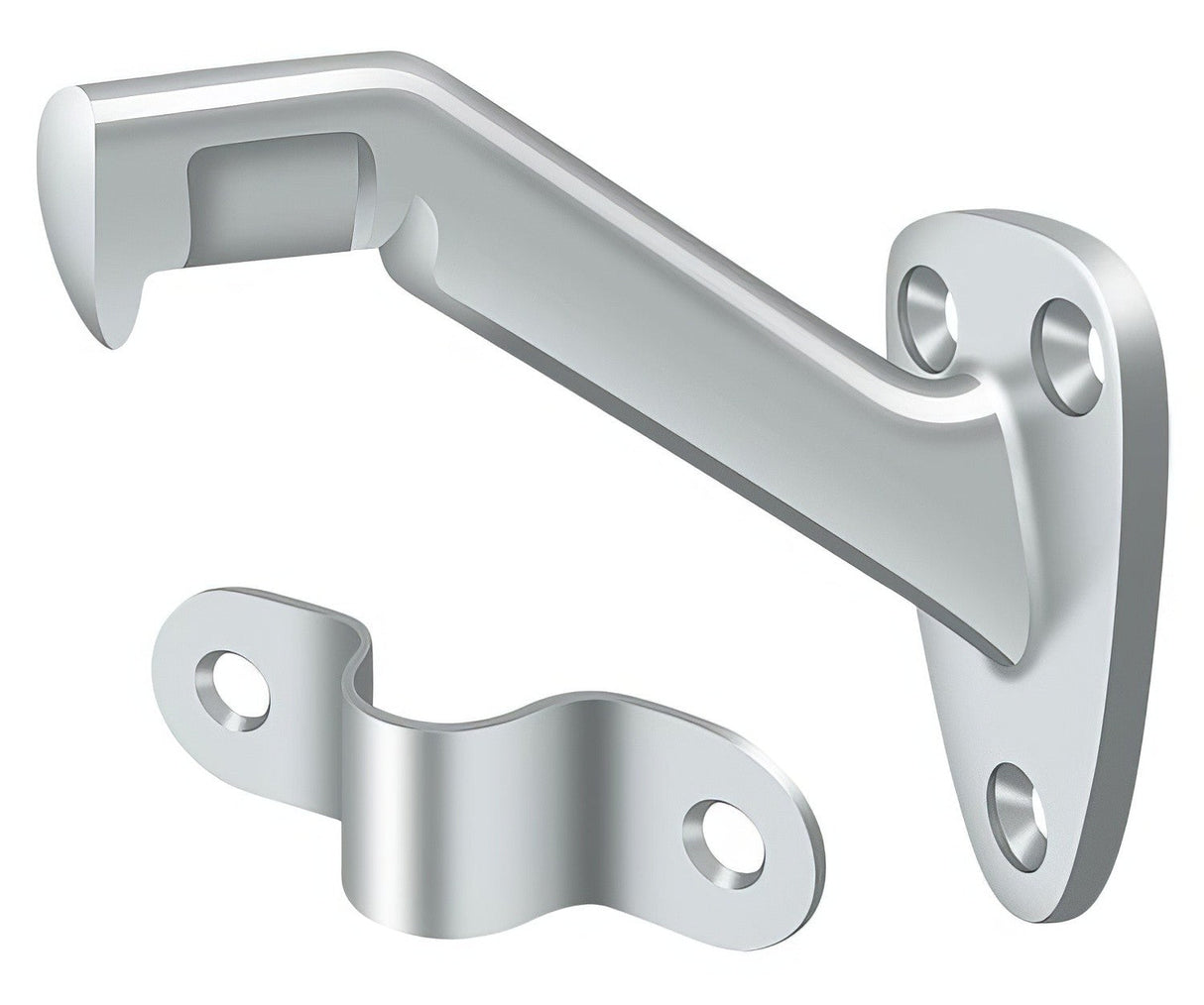 Deltana HRB325U26 polished chrome handrail bracket