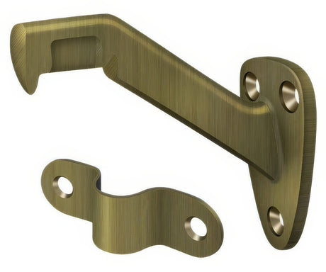 Deltana HRB325U5 antique brass handrail bracket