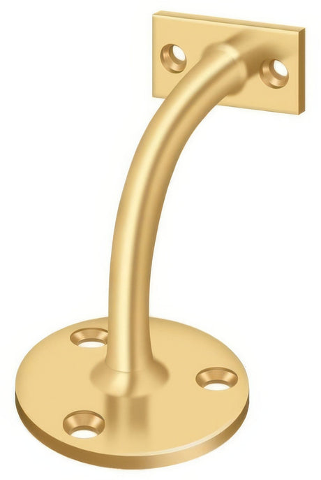 Deltana HRC175U3-UNL unlacquered brass handrail bracket