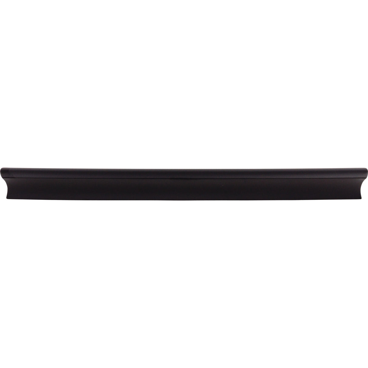 Top Knobs TK557BLK Glacier 9 15/16" Center to Center Finger Pull Flat Black