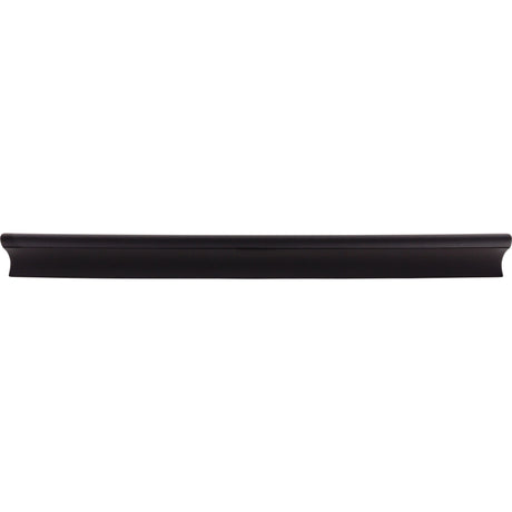Top Knobs TK557BLK Glacier 9 15/16" Center to Center Finger Pull Flat Black