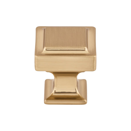 Top Knobs TK701HB Ascendra 1 1/8" Length Square Knob Honey Bronze