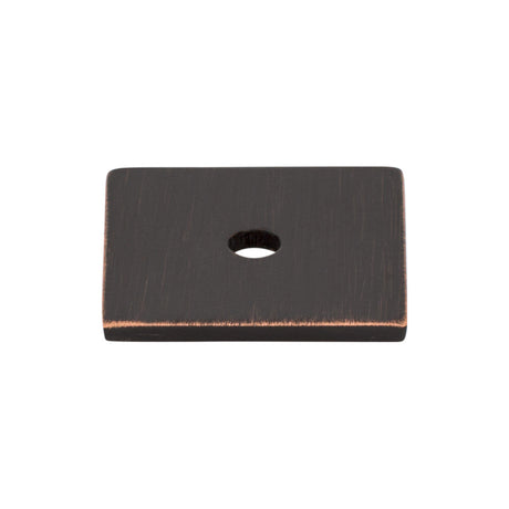 Top Knobs TK94TB Square Knob Backplate Tuscan Bronze