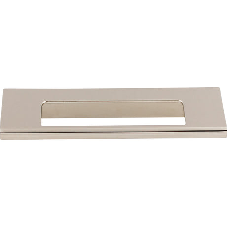 Top Knobs TK520PN Europa Cut Out 3 3/4" Center to Center Finger Pull Polished Nickel