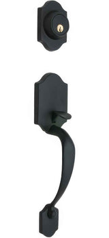 Copper Creek HZ2610BC black single cylinder handleset