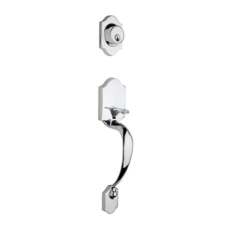Copper Creek HZ2610PS polished stainless single cylinder handleset