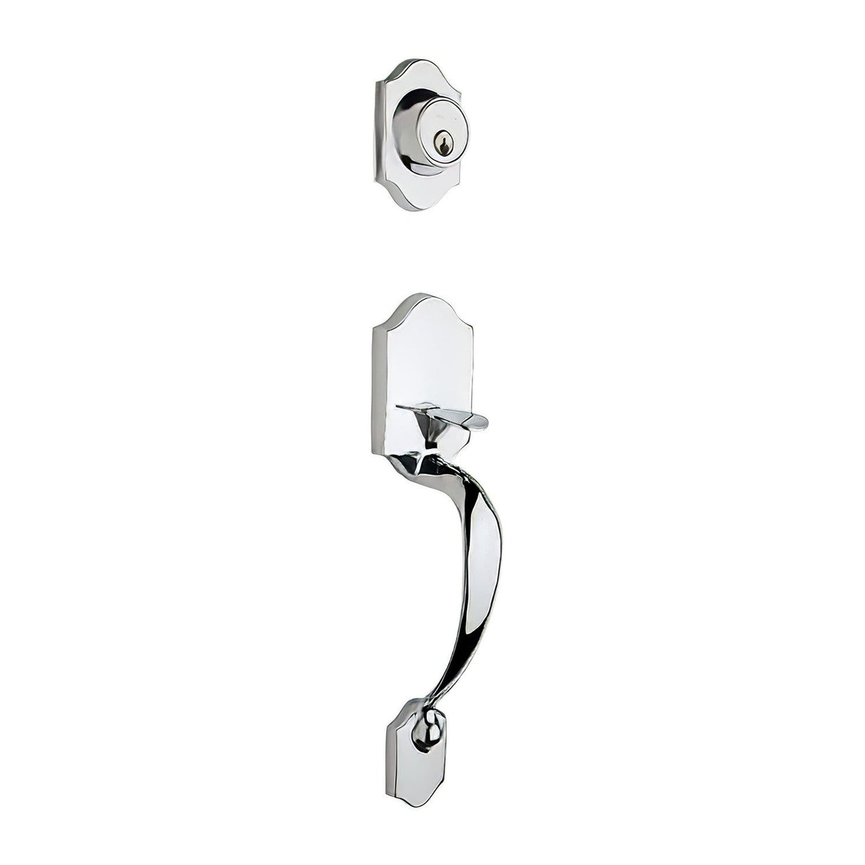 Copper Creek HZ2610PS polished stainless single cylinder handleset