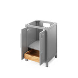 Jeffrey Alexander Cade 24" White Single Sink Bathroom Vanity with Calacatta Vienna Quartz Top - 8 in. Widespread Faucet Top product image 4