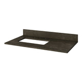 Jeffrey Alexander Theodora 36" Dark Walnut Single Sink Bathroom Vanity with Blue Limestone Top - 8 in. Widespread Faucet Top product image 4