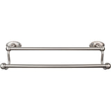 Top Knobs ED7BSNC TOP BATH (R) Edwardian Bath Double 20 1/2" Wall Mounted Towel Bar Brushed Satin Nickel