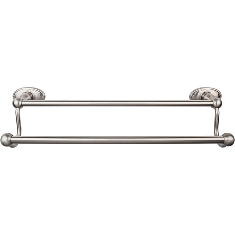 Top Knobs ED7BSNC TOP BATH (R) Edwardian Bath Double 20 1/2" Wall Mounted Towel Bar Brushed Satin Nickel