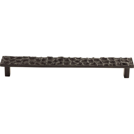 Top Knobs TK308CB Cobblestone 8 13/16" Center to Center Bar Pull Coal Black