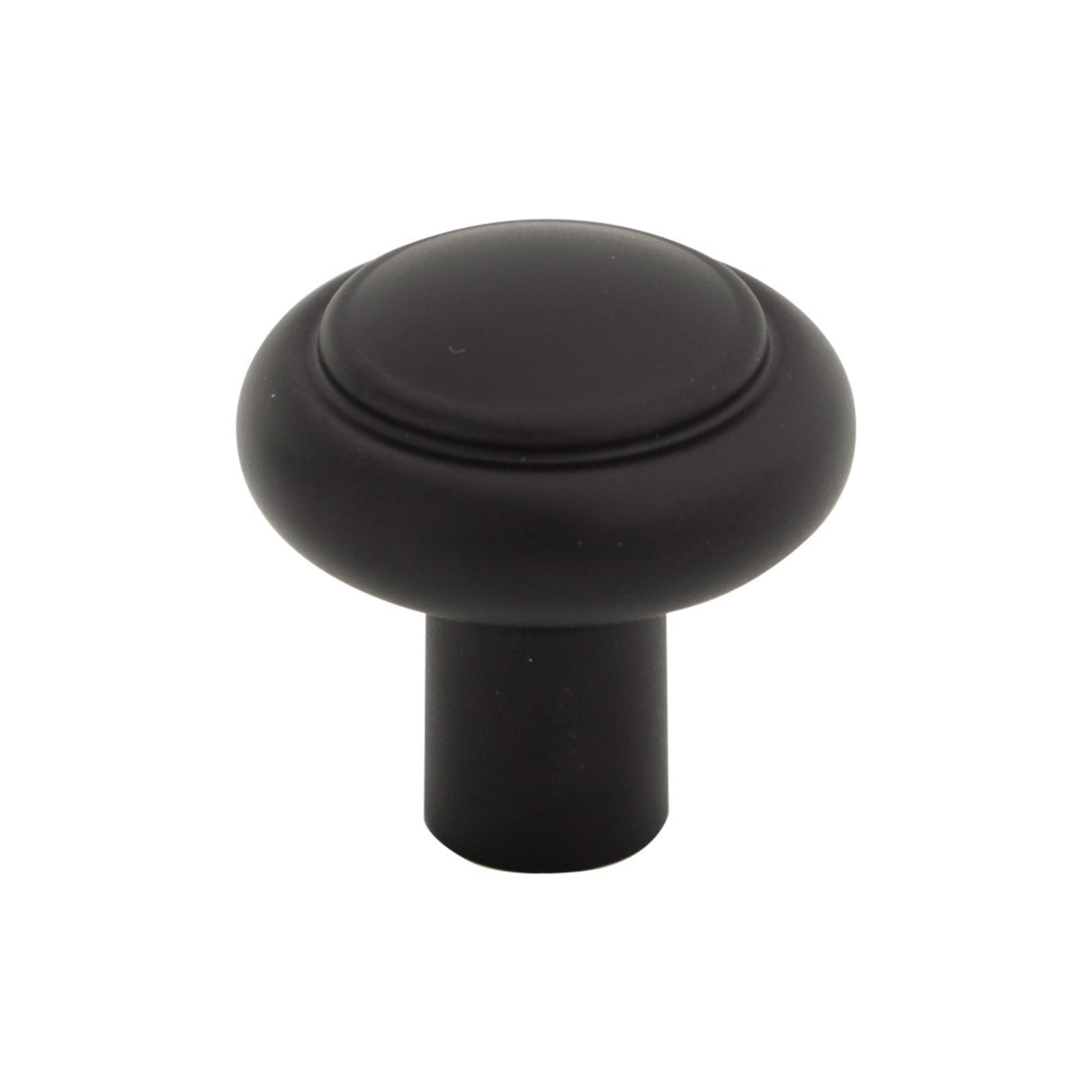 Top Knobs TK3110BLK Clarence 1 1/4" Diameter Mushroom Knob Flat Black
