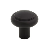 Top Knobs TK3110BLK Clarence 1 1/4" Diameter Mushroom Knob Flat Black