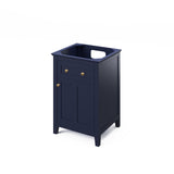 Jeffrey Alexander Chatham 24" Hale Blue Single Sink Bathroom Vanity with Black Granite Top - 8 in. Widespread Faucet Top product image 3