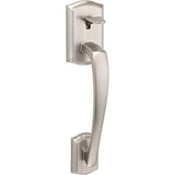 Kwikset 814PTH Prescott Handle Only, No Deadbolt in Satin Nickel