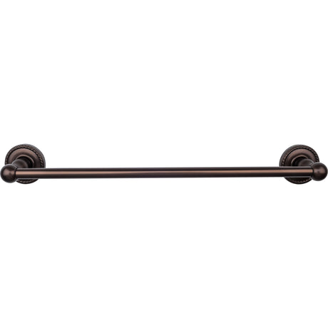 Top Knobs ED6ORBF TOP BATH (R) Edwardian Bath Single 20 1/2" Wall Mounted Towel Bar Oil Rubbed Bronze