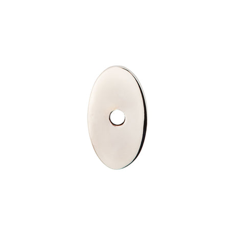 Top Knobs TK58PN Oval Knob Backplate Polished Nickel