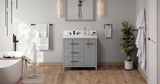 Jeffrey Alexander Katara 36" Grey Single Sink Bathroom Vanity with White Quartz Top - 8 in. Widespread Faucet Top product image 6