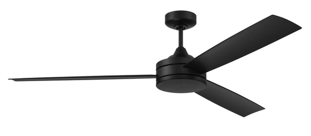 Craftmade INS62FB3 flat black ceiling fan blades included