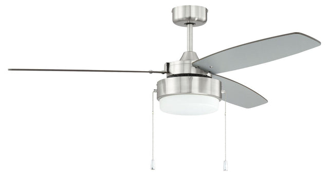 Craftmade INT52BNK3 brushed polished nickel ceiling fan blades included