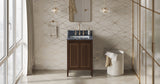 Jeffrey Alexander Percival 24" Dark Walnut Single Sink Bathroom Vanity with Grey Marble Top - 8 in. Widespread Faucet Top product image 6