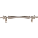 Top Knobs M819-7 Somerset Finial 7" Center to Center Bar Pull Brushed Satin Nickel