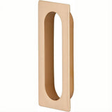 Ives 222B10 222B Cast Brass Oblong Flush Pull 3-1/8" x 1-5/16" x 7/16" Satin Bronze