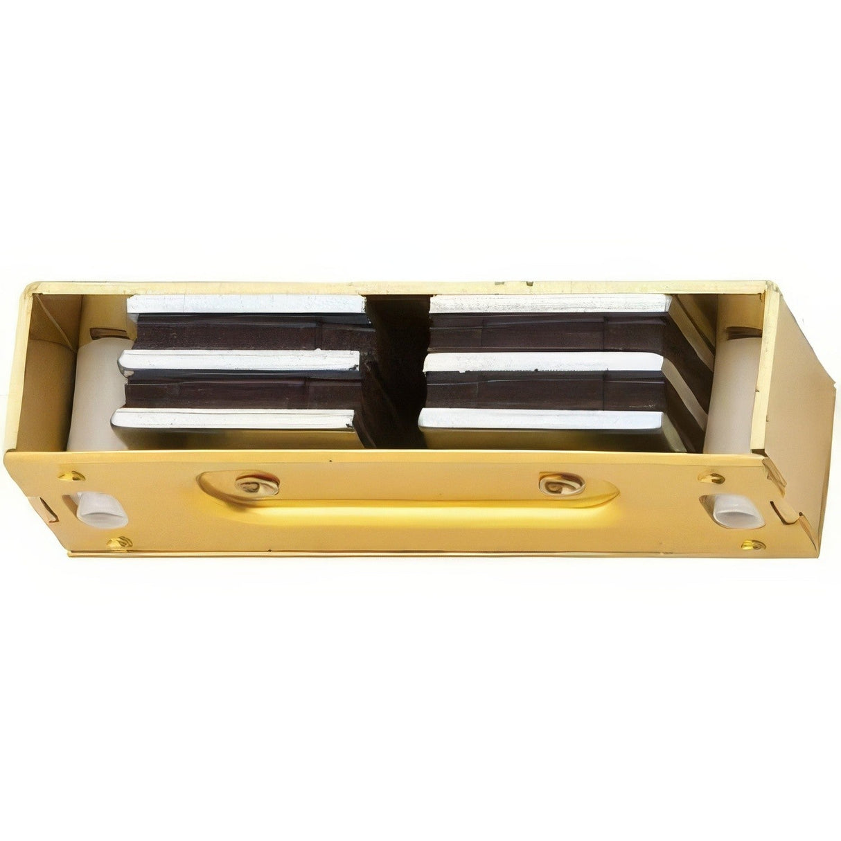 Ives 327A3 polished brass magnetic catch