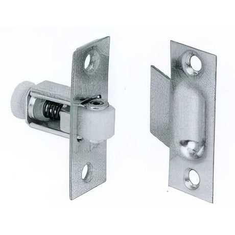 Ives 336B26 336B Wrought Brass Adjustable Roller Catch 2-1/4" x 7/8" Face Plate and T Strike Polished Chrome